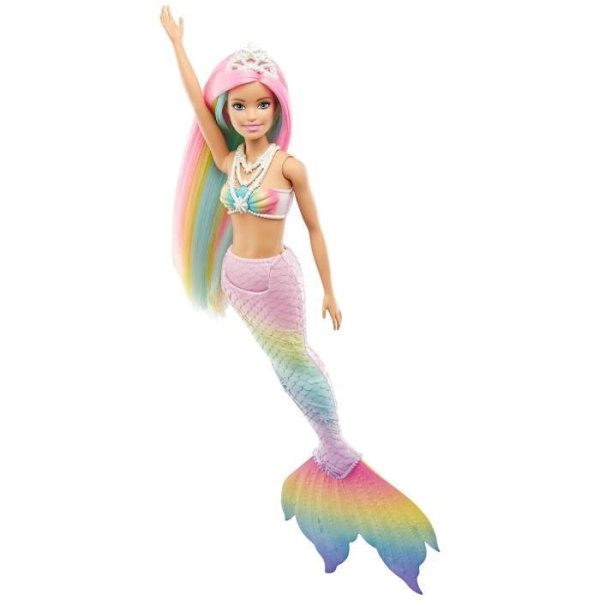 Barbie - Rainbow Magical Mermaid - Docka - Från 3 år Flerfärgad
