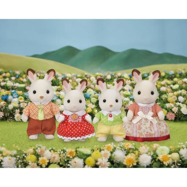 Chokladkaninfamiljen - SYLVANIAN FAMILIES - 5655 - Ledad och klädd - Från 3 år Flerfärgad