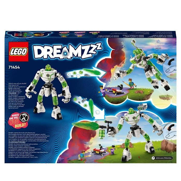 LEGO® DREAMZzz 71454 Mateo och Z-Blob robotleksaken med stor figur och Jayden minifigurer Vit