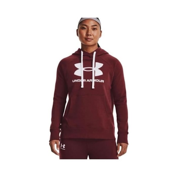 UNDER ARMOR Rival Fleece Logo Hoodie Burgundy - Dam/Vuxen Bordeaux M