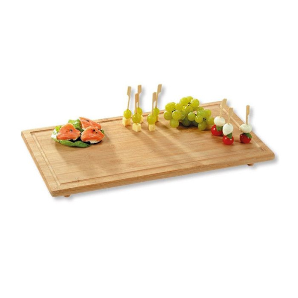 Kokkplatå - KESPER - Beige - 100% FSC-bambu - L 50 x B 28 cm - Multifunktionell Beige