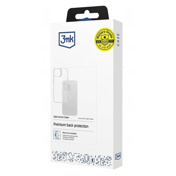 3mk Armor-fodral för iPhone 16 - Transparent Transparent