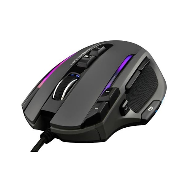 G-LAB KULT-NITRO-CORE RGB-spelmus - 10000 DPI - Programmerbar - Grå