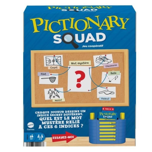 PICTIONARY SQUAD - PICTIONARY - HTW84 - FAMILJESPEL MATTEL PICTIONARY Flerfärgad