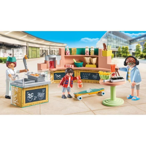 PLAYMOBIL 71538 Snabbmatsställ, My Life, 54 stycken, från 5 år och uppåt Flerfärgad