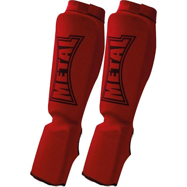 Skenben och fötter - Metall boxning - RÖD - Elastisk - EVA-skum - Unisex RÖD M