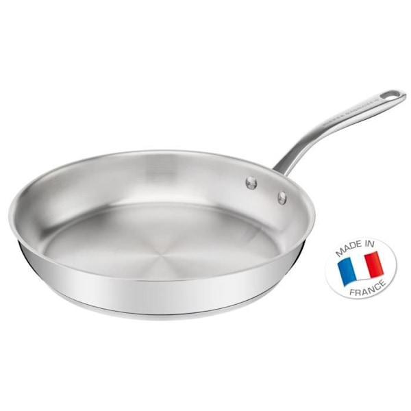 Tefal H8220402 Pierre Gagnaire Stekpanna i rostfritt stål 24 cm för alla värmekällor inklusive induktion