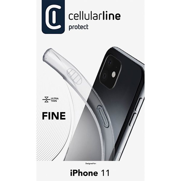 Cellularline Fine - Skal för iPhone 11 (Transparent)