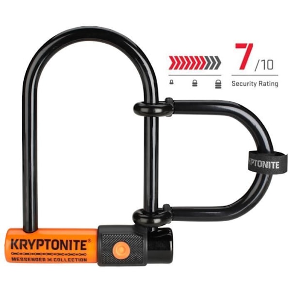 Kryptonite Messenger Mini+ U-Lock - Skyddsnivå 7 - Svart