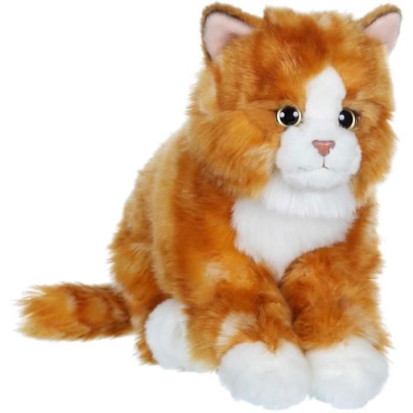 Gipsy Toys - Röd och vit Mimiz Cat - Mjukleksak - 28 cm Orange