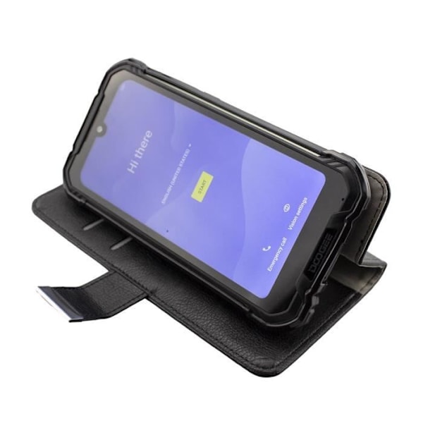 Étui portfölj caseroxx för Doogee S58 Pro i konstläder med kortfack – svart Svart