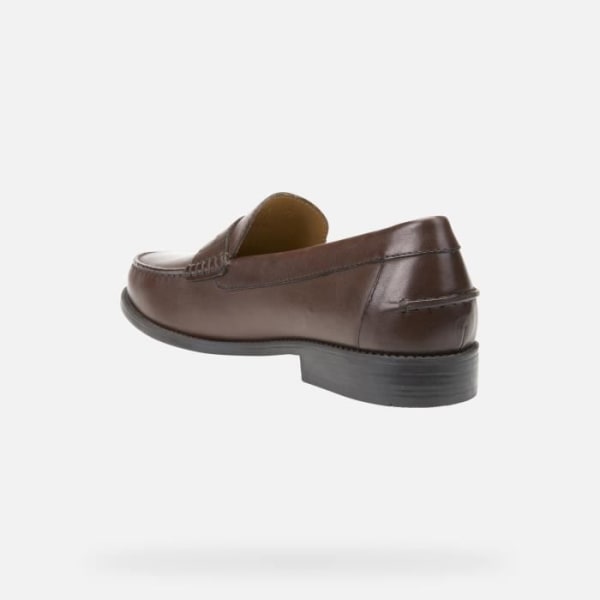 Geox U New Damon B Moccasin - SMO.LEA - Herr - Läder - Brun - Bred tå - Bekväm - Andas kastanj 45