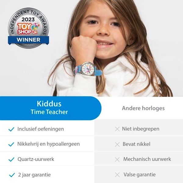 Bluetooth-klocka - smartklocka - intelligent klocka Kiddus - KI10381
