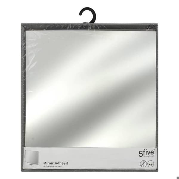 Set med 2 kvadratiska självhäftande speglar 40x40 Pengar
