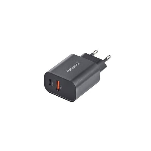Nätadapter - Intenso - W30AC - 30W - USB-A & USB-C - Svart