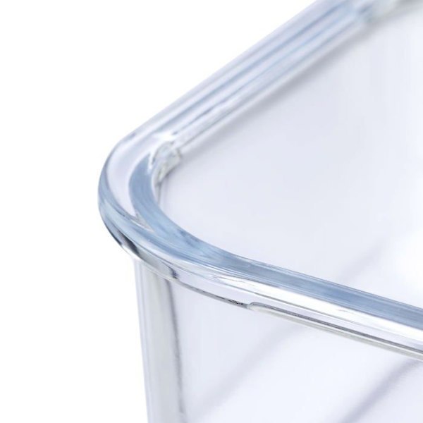 Westmark - 234222E6 - PP Silikonglas Förvaringsbehållare Transparent/Röd 640 ML 370 ML