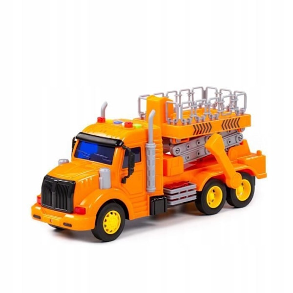 Polesie "Profi" tröghetslyft leksaksbil (med ljus och ljud) (orange) orange