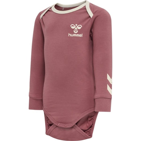 Kropp långärmad - Hummel - hmlMAULE - Ekologisk bomull - STANDARD 100 - Unisex deco ros 0-1 månad