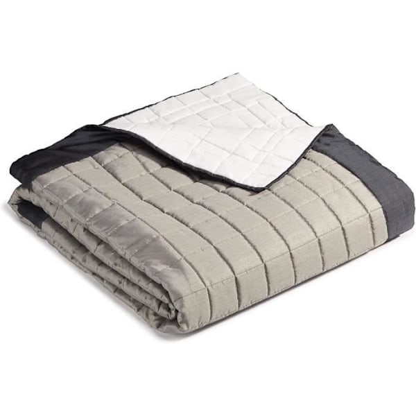 Sängöverkast - Linder - 250x260 cm - Grå Metallic - Polyester - Enfärgad Metallic Grå