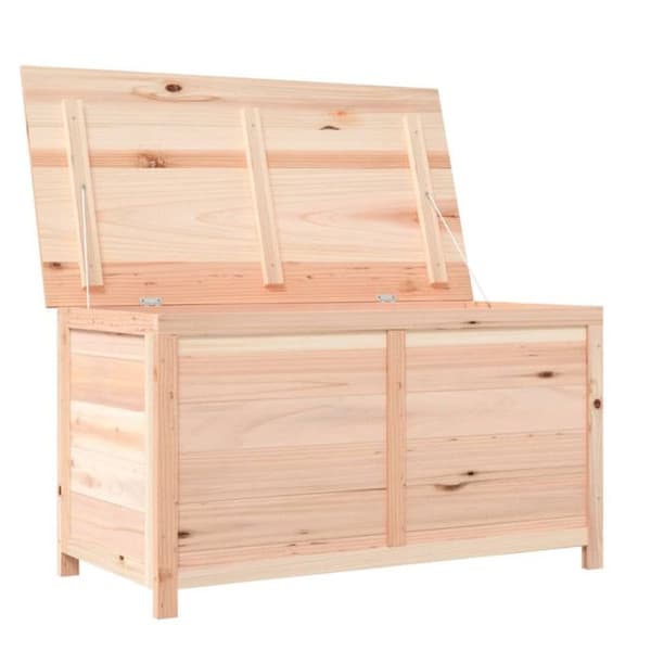 vidaXL kuddlåda utomhus 100x50x56 cm massiv gran 152166