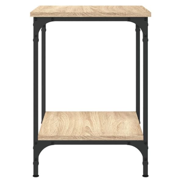 vidaXL Soffbord eksonoma 40x40x55 cm träelement 832824 Sonoma ek