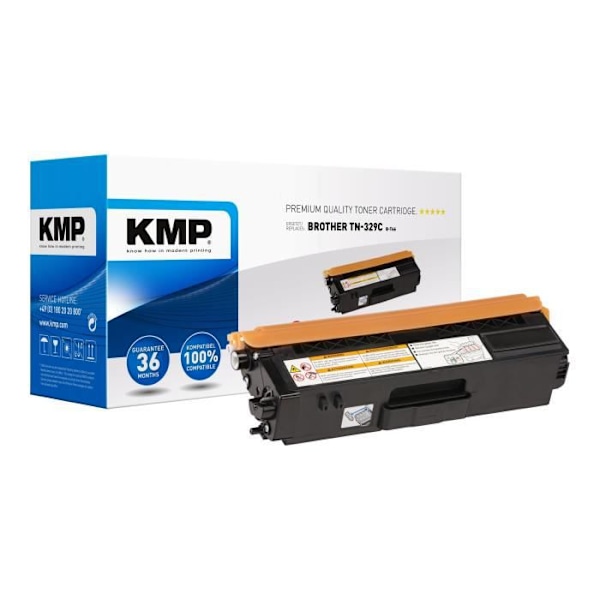 KMP B-T66 cyan tonerkassett (alternativ för: Brother TN329C) för Brother DCP-L8450CDW, HL-L8350CDW, HL-L8350CDWT,...