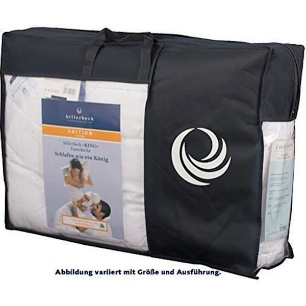 Couette - BILLERBECK - E21 King - 155x220 cm - 100% polyester - Tvättbar 60°C Weiß