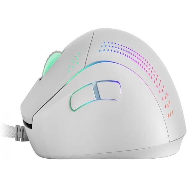 Mars Gaming MMPRO Vit - Ultralätt Ambidextrous Mus - RGB Chroma - 32K DPI Optisk Vit