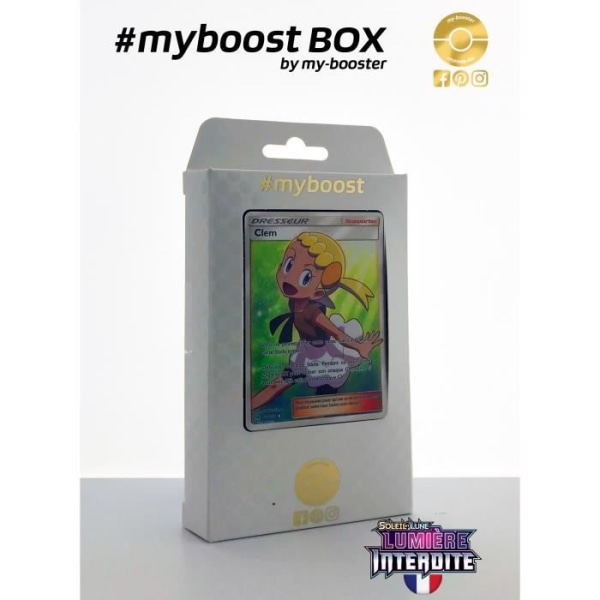Box #myboost Trainer CLEM 128-131 - Sun and Moon 6 Forbidden Light - 10 franska Pokémon-kort