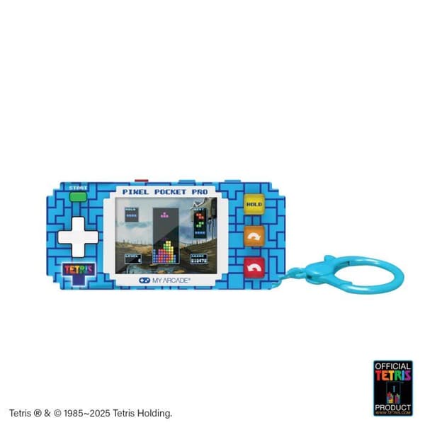 My Arcade Pixel Pocket Pro Tetris blå (pixel / tegelmönster)