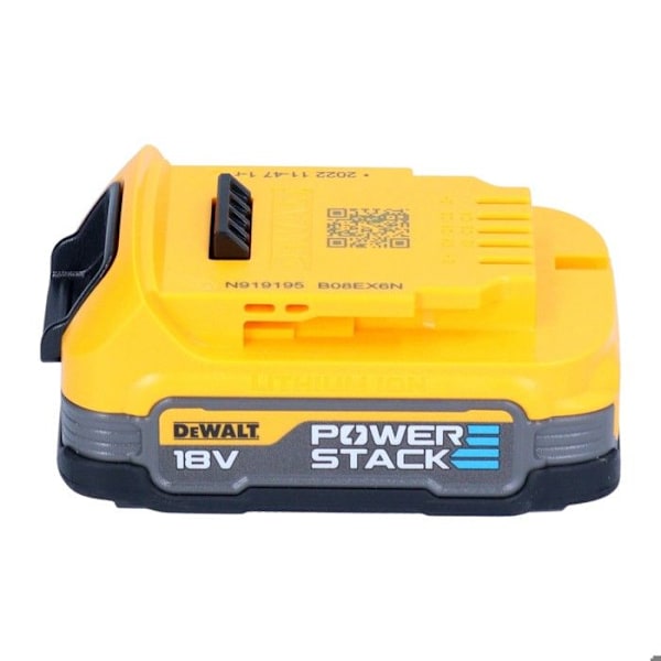 Sladdlös slagborrskruvdragare - DeWalt - DCD 796 - 18 V - Borstlös - Powerstack-batteri 1,7 Ah
