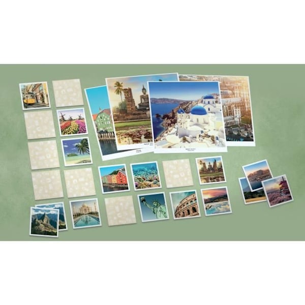 Collectors' Memory® memoryspel - Resor - Ravensburger - Observation och memorering - Från 8 år kastanj
