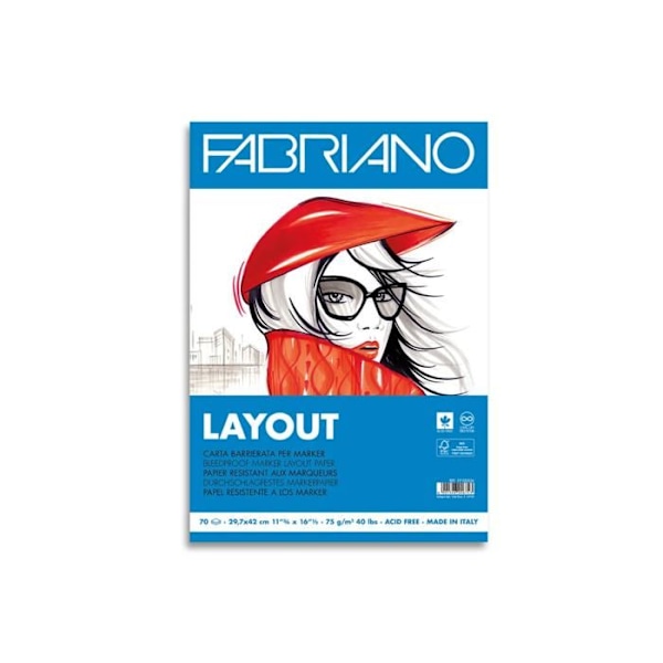 A3 Marker Resistant Paper Layout Pad - 70 sidor, 75 g/m²