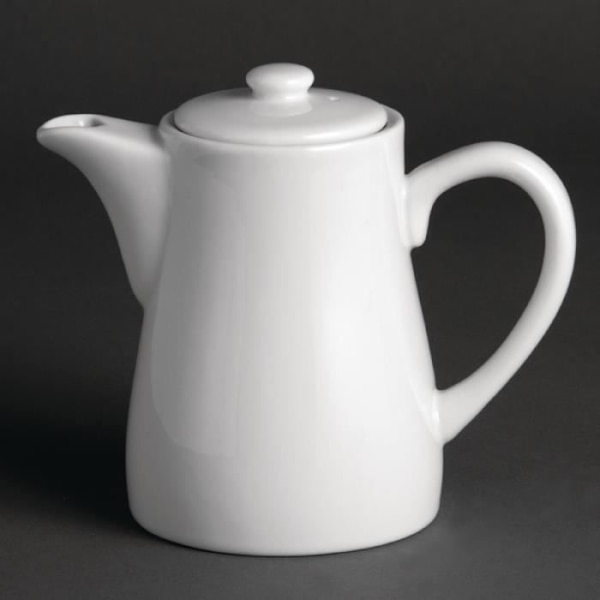 Kaffekanna i porslin - Olympia - Olympia Whiteware - 310ml - Set om 4 - Chip Resistant Vit