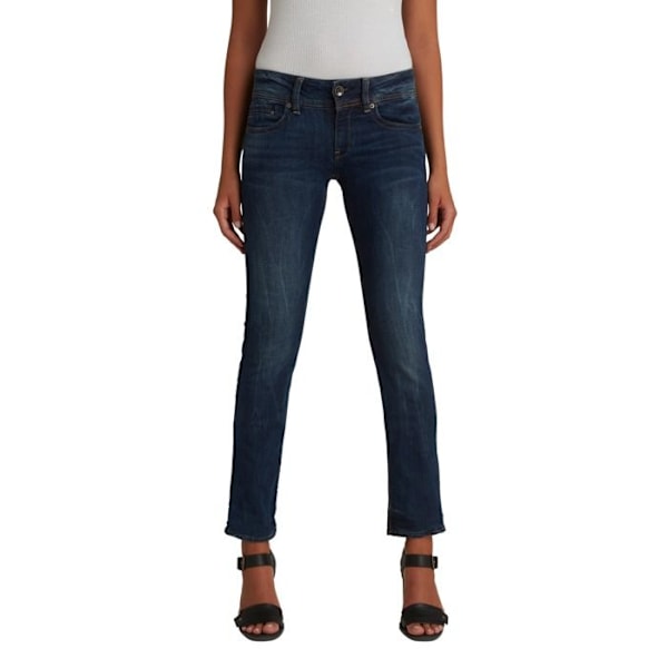 Jeans dam - G-Star - Midge Straight - Rakt snitt - Standardstorlek - Färg blå blå 29