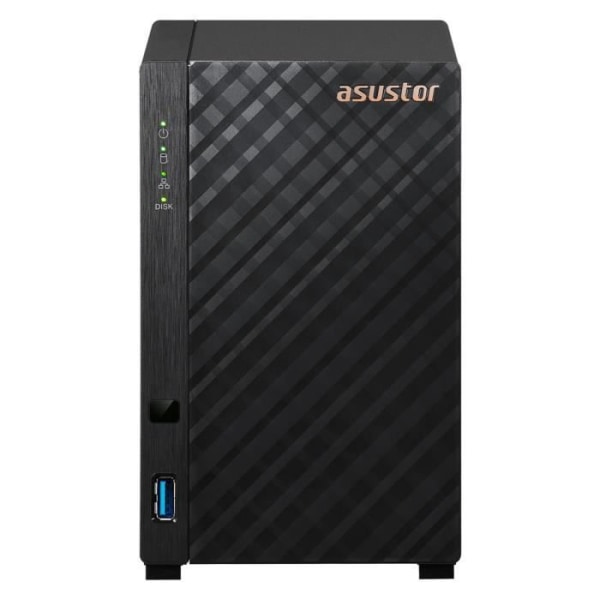 ASUSTOR Drivestor 2 Lite AS1102TL - Barebone 2-bay NAS Server - Realtek RTD1296 1 GB DDR4 (utan hårddisk)
