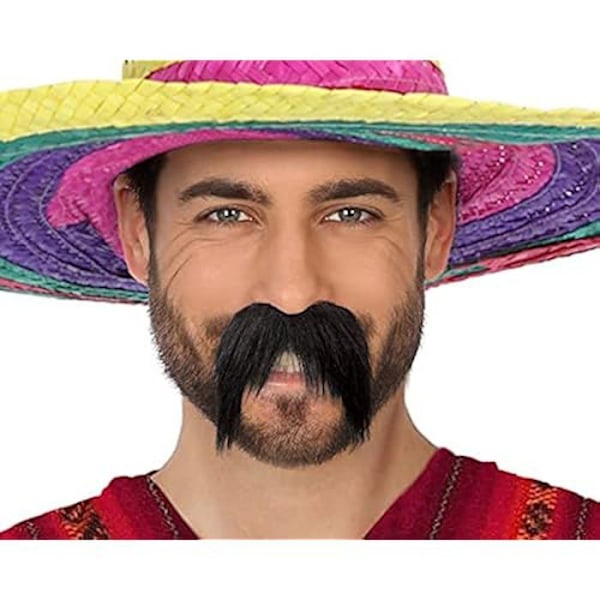Gigantisk mustasch - ATOSA - Brun - 1 styck - För vuxna - Unisex Brun