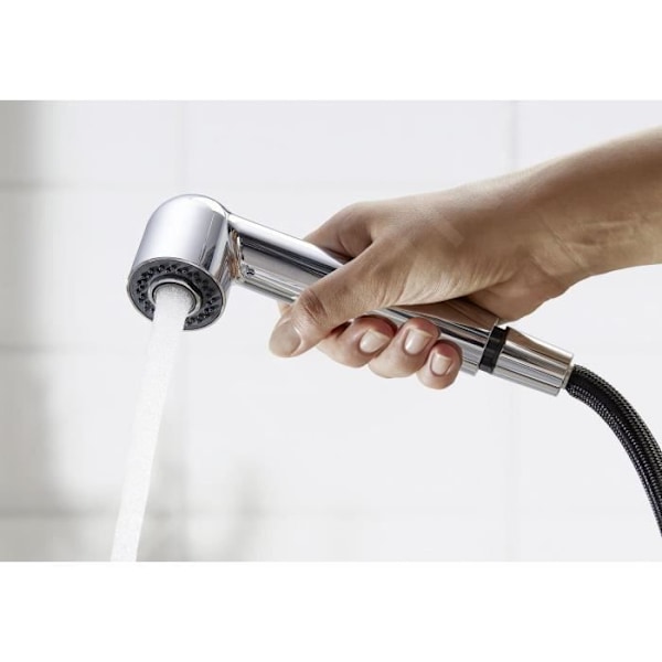 BLANCO WEGA S - DISKBLANDARE MED UTTAGBAR SPRAY, SVART - C