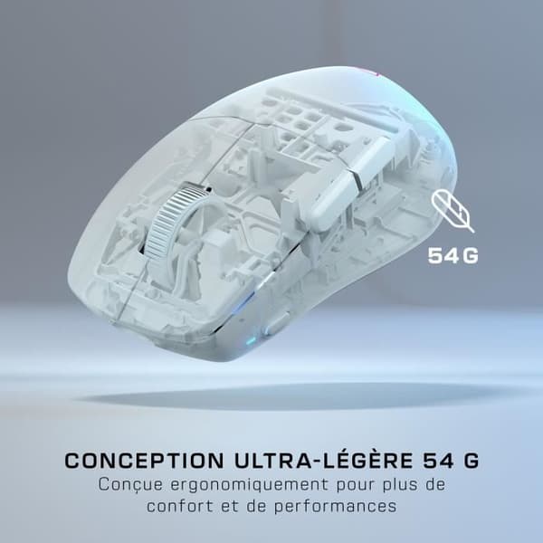 Ultralätt trådlös spelmus - TURTLE BEACH - Pure Air - Vit Vit