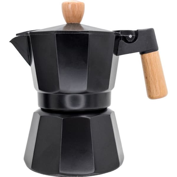 Induktionskaffekvarn - NERTHUS - 3 koppar - Rostfritt stål - Svart - Trä svart