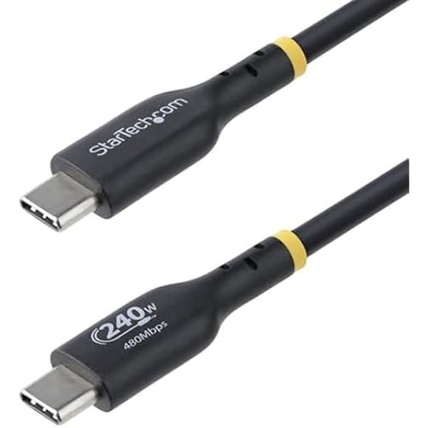USB-C-laddkabel - STARTECH.COM - 1m - 240W PD EPR - Certifierad USB-IF - USB 2.0 Typ-C