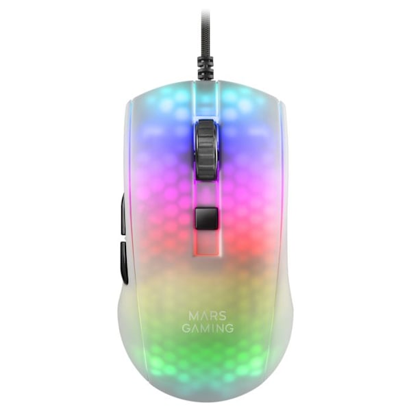 Mars Gaming MMR RGB Wired Gamer-mus (vit)
