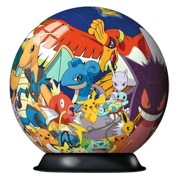 Pokémon Ball 3D-pussel 72 bitar - Ravensburger - 3D-barnpussel utan lim - Från 6 år Flerfärgad