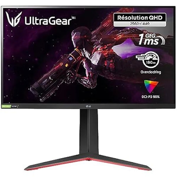 PC-spelskärm - LG - UltraGear™ 32GP850-B - 32' - QHD 2560x1440 Upplösning - 165Hz (180Hz O/C) - 1ms GtG