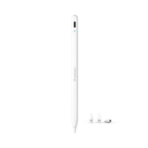 Wozinsky Stylet WRA-08 för iPad, snabb USB-C-laddning, Apple iPad 2018-2025 - Vit