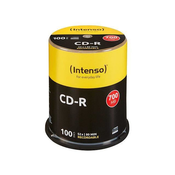 100 INTENSO CD-R - 700 MB (80 min) 52x - Spindel