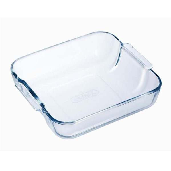 Fyrkantig glasrostform 210 mm - Pyrex Transparent