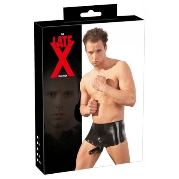 PENIS SHEATH Latex shorts med penis slida Latex Collection L/XL