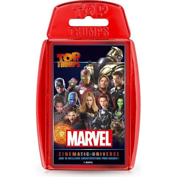 Top Trumps Cinematic Universe kortspel - MARVEL - Vinnande drag - 30 kort - 10 min Flerfärgad