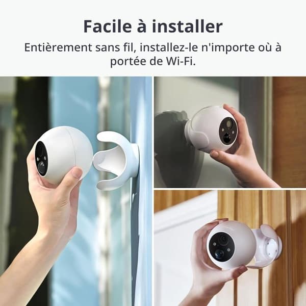 Trådlär SwitchBot 2K säkerhetskamera med solpanel - Färgnattseende
